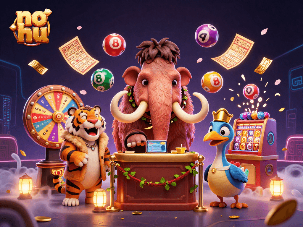 Play no hu for thrilling jackpots amid vibrant animated characters and celebratory visuals.