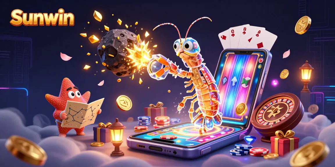 Sunwin offers vibrant casino action with galactic samurai fighting for treasures in a dazzling 3D scene.