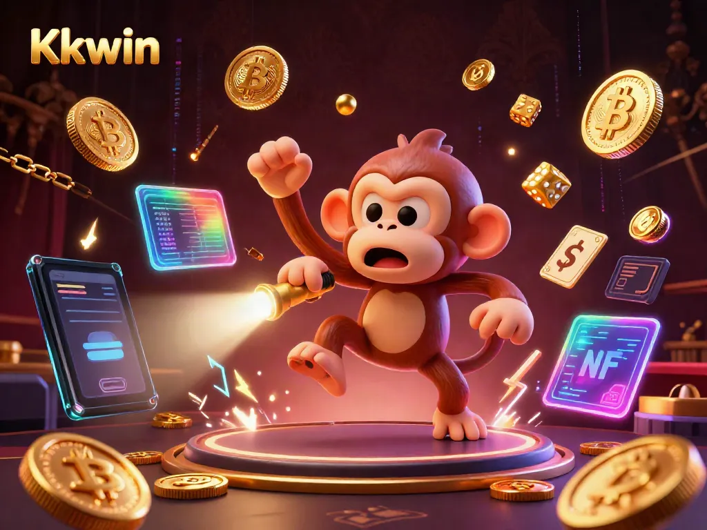 Kkwin offers an exciting casino experience with 3D animated characters amidst dynamic game elements.