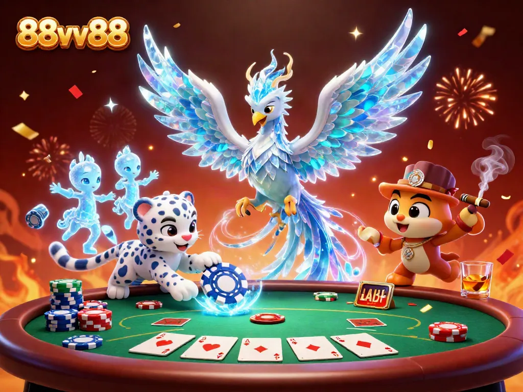 Experience thrilling gameplay with 88vv88, featuring a vibrant casino atmosphere and captivating characters.