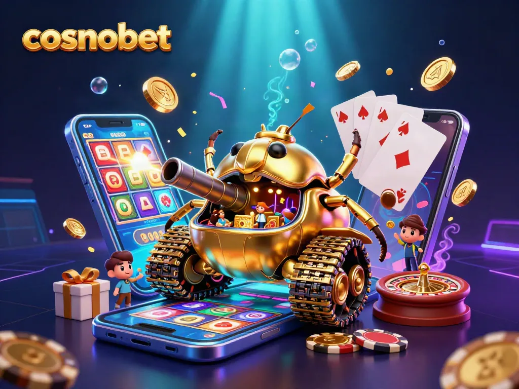 Experience exciting gameplay at cosmobet with a lively 3D casino adventure.