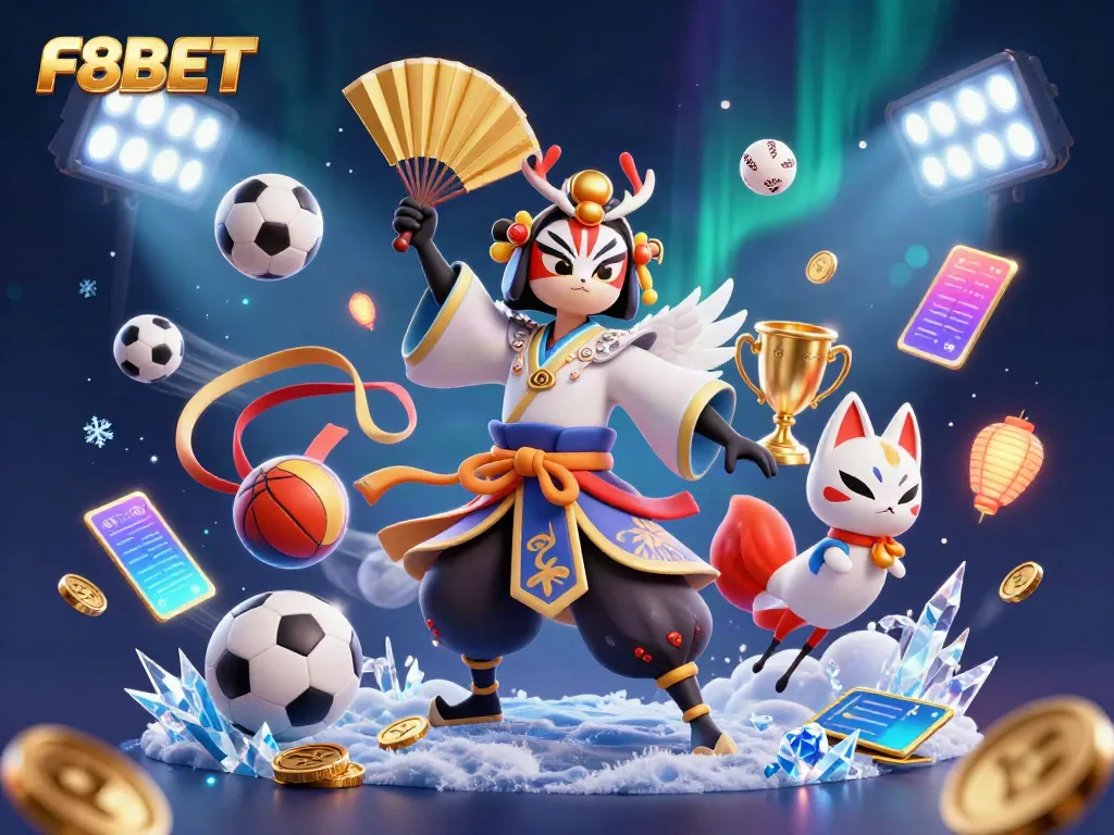 Engage in thrilling sports betting at F8BET with lively 3D characters and dynamic game elements.