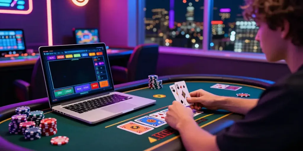 Casinos non gamblock uk: Engaging online gaming environment with vibrant visuals and dynamic gameplay.