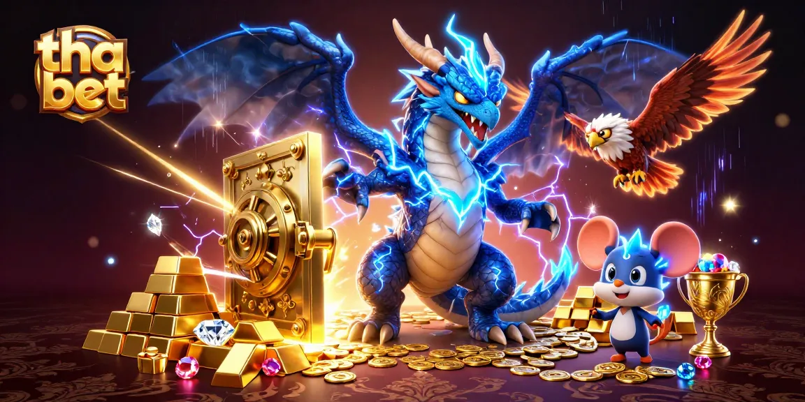 Experience the thrill of tha bet in a vibrant 3D casino illustration bursting with treasures and excitement.