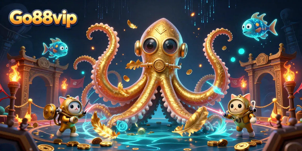 Engage with Go88vip while discovering golden treasures in a vibrant casino-themed illustration.