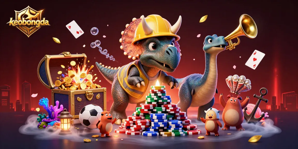 Engage with keobongda sports betting excitement through a delightful 3D scene celebrating wins!