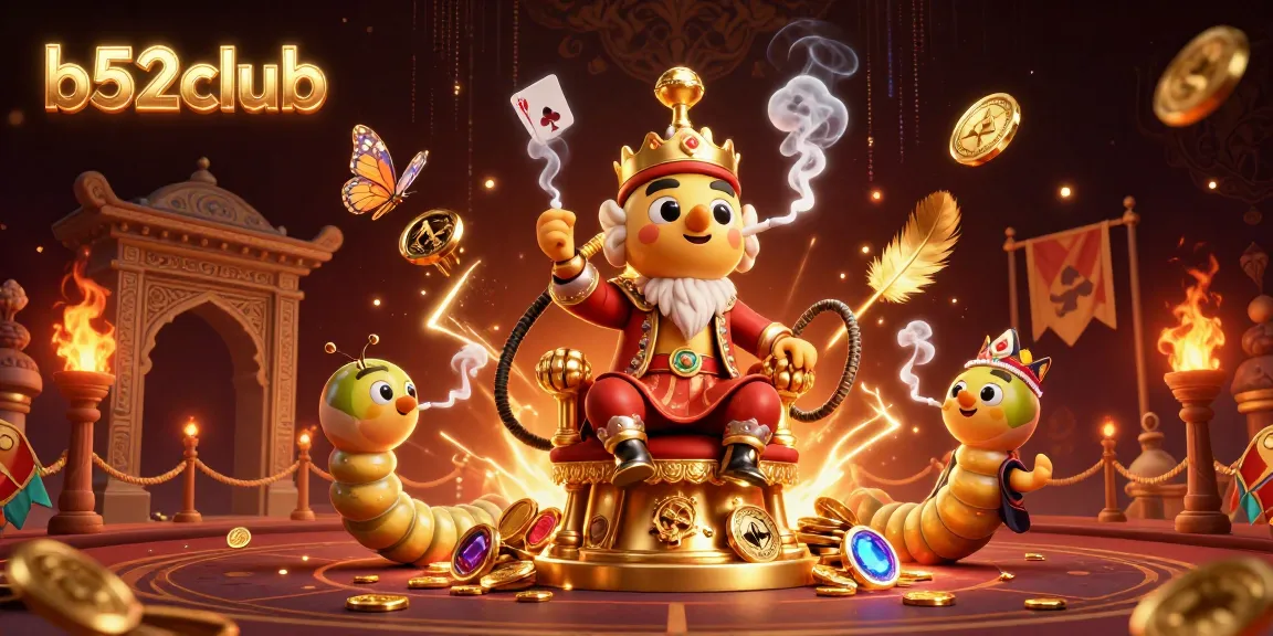 Experience thrilling gameplay at b52club with a unique 3D illustration featuring an extravagant hookah-master.