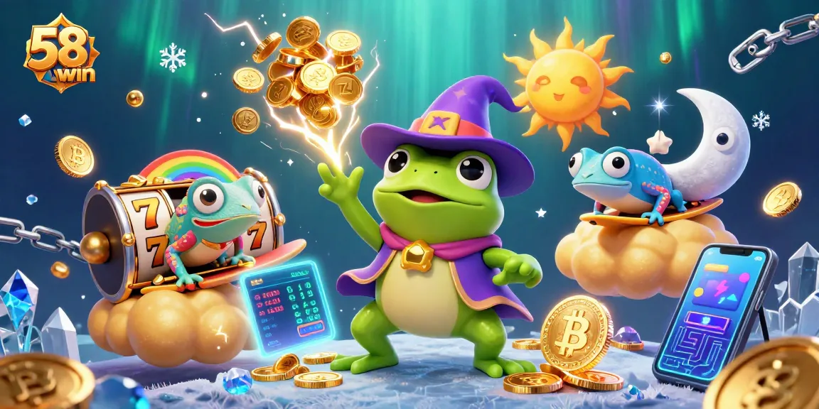 Enhance your excitement at 58win with thrilling jackpot games surrounded by radiant golden coins.