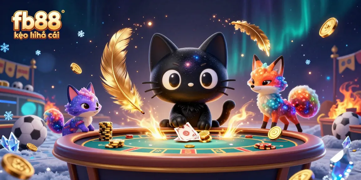 Engage with fb88 kèo nhà cái in a vibrant cosmic scene showcasing sports betting excitement and spectacular cosmic visuals.
