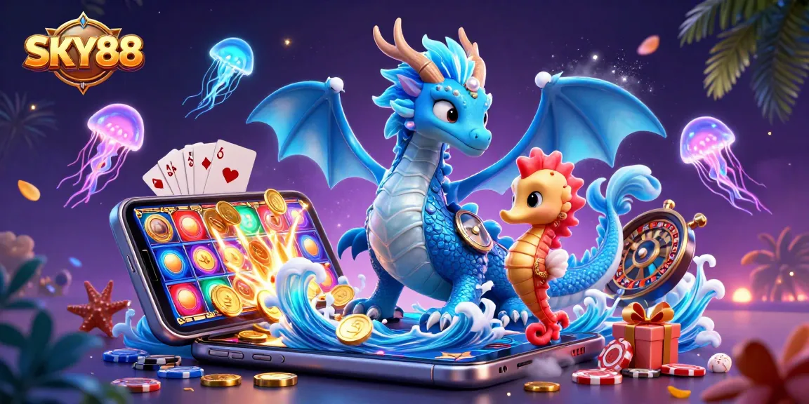 Experience winning spins with SKY88, featuring thrilling slot games and vibrant ocean-themed visuals.
