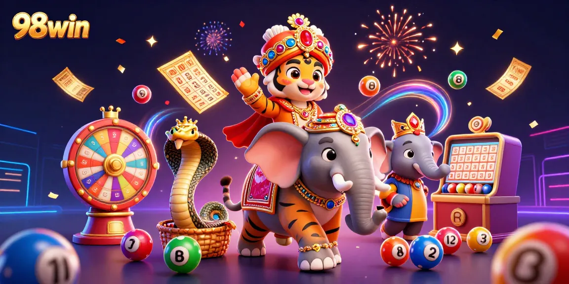 Experience thrilling gameplay at 98win with exciting lottery elements and dynamic casino visuals.
