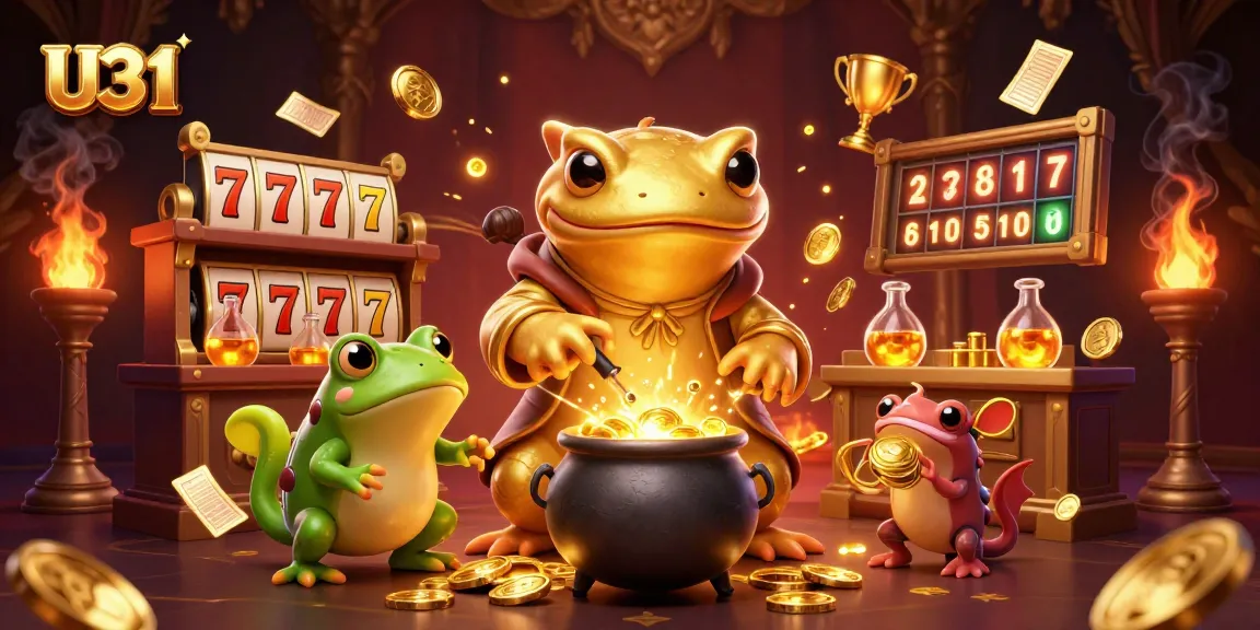 U31 transforms gameplay into gold, showcasing a vibrant casino scene with exciting slot elements and lively characters.