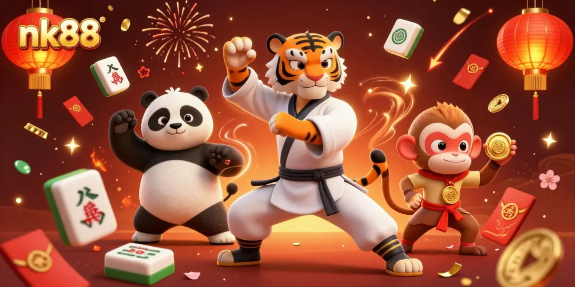 Experience vibrant gaming excitement at nk88 with engaging characters and colorful casino elements.